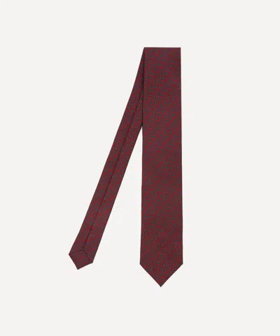 Liberty Mens Unwin Silk Tie In Red