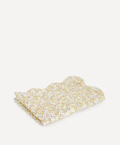 Liberty Mitsi Wiltshire Blossom Double-sided Scallop Placemat In Yellow