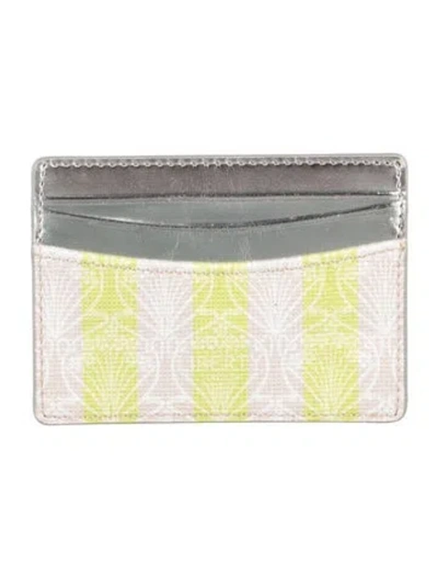 Pre-owned Liberty Of London Leather Printed Wallet In Green