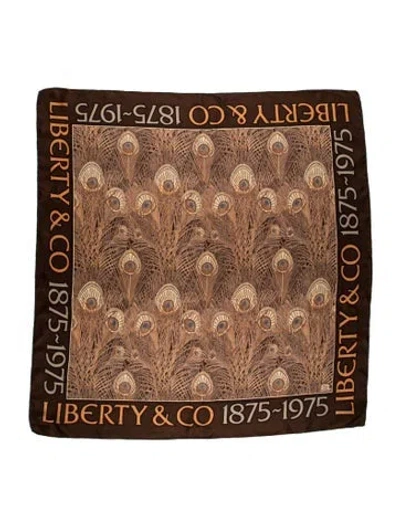 Pre-owned Liberty Of London Printed Dickey In Brown