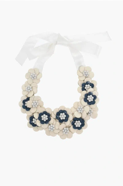 Liberty Of London Ribbon Necklace With Floral Design