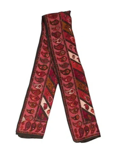 Pre-owned Liberty Of London Silk Paisley Print Scarf In Multi