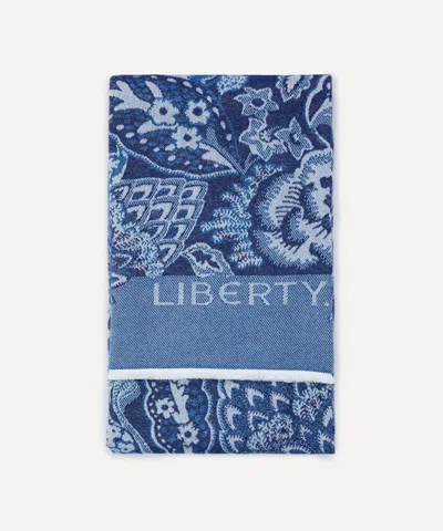 Liberty Patricia Wool Throw In Blue