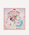 Liberty Peace Love And  70x70 Silk Scarf