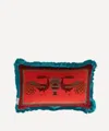 Liberty Peacock Garden Rectangular Velvet Cushion
