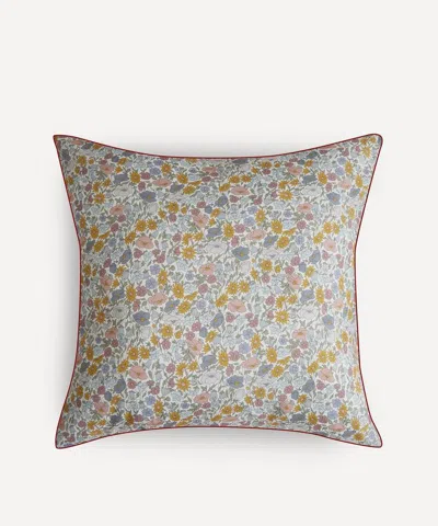 Liberty Poppy Meadowfield Tana Lawn' Cotton Square Pillowcase In Pink