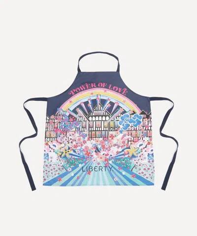 Liberty Power Of Love Apron In Blue