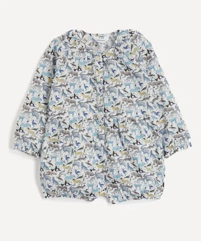 Liberty Quey 2 Tana Lawn Cotton Button-up Romper 3-24 Months