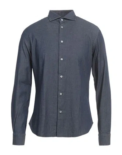 Liberty Rose Man Denim Shirt Blue Size 15 ½ Cotton, Elastane