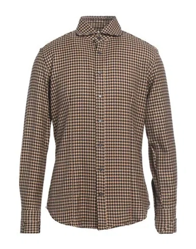 Liberty Rose Man Shirt Camel Size 16 ½ Cotton In Sand