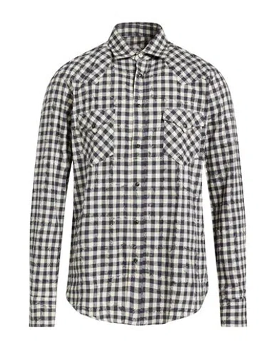 Liberty Rose Man Shirt Charcoal Size 16 ½ Cotton In Multi