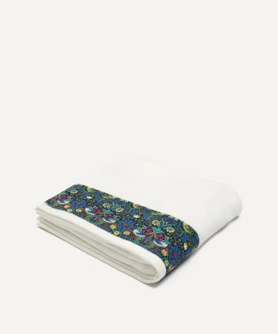 Liberty Strawberry Thief Hand Towel 50x90cm In Green