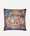 Liberty The  Stage Square Silk Cushion In Multi