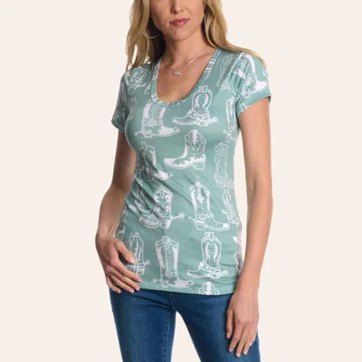 Liberty Wear Women's Mint Betty Lou T-shirt In Blue