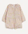 Liberty Wiltshire Bud Tana Lawn Cotton Button-up Romper 3-24 Months