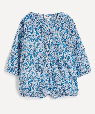 Liberty Wiltshire Tana Lawn Cotton Button-up Romper 3-24 Months