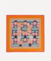 Shop Liberty Women's Alphabet Poppy Hedgerow B 45x45 Silk Scarf