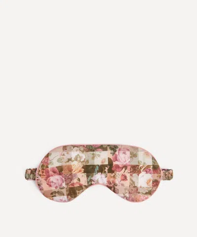 Liberty Women's Archive Gingham Tana Lawn Cotton Eye Mask In Pink