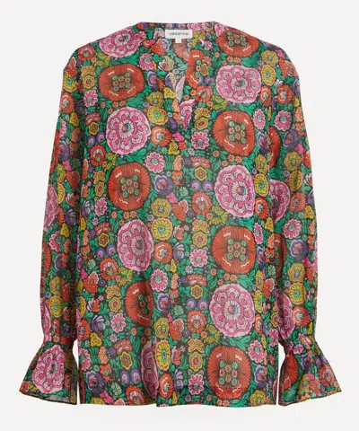 Liberty Women's Begonia Garden Chiffon Blouse