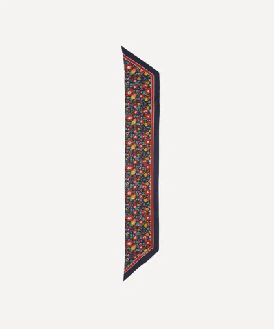 Liberty Women's Betsy Meadow 15x100 Ribbon Silk Scarf In Metallic