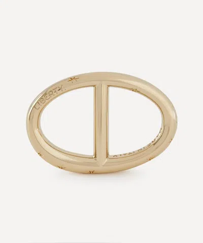 Liberty Women's Buckle Scarf Ring In Gold