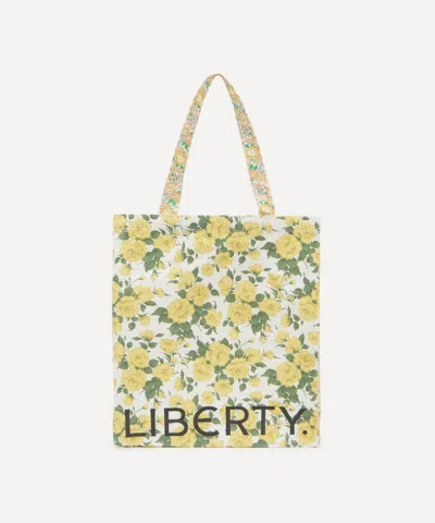 Liberty Women's Carline Rose And Michelle Cotton Tote Bag In Yellow