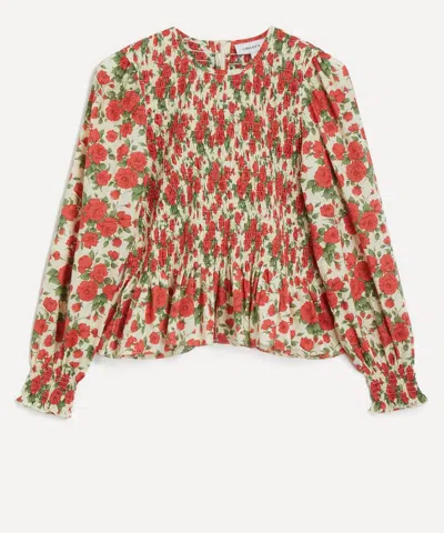 Liberty Women's Carline Rose Smock Blouse In Multi