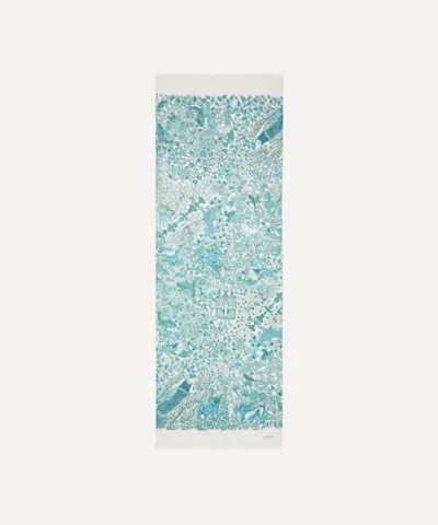 Liberty Women's Celestial 70x200 Wool-silk Scarf In Green