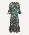 Liberty Women's Chatsworth Bloom Silk Satin Gala Maxi Dress