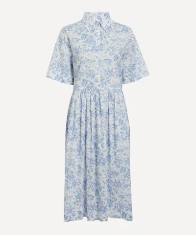 LIBERTY LIBERTY WOMEN'S DELFT LAGOON GALLERY SHIRT DRESS