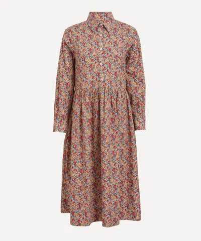 Liberty Women's Emma And Georgina Tana Lawn Cotton Gallery Shirtdress