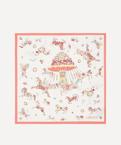 Liberty Women's Emolly Can Can Silk Scarf 45 In Pink
