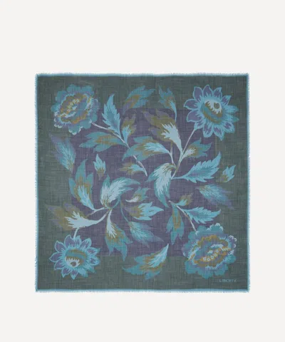Liberty Women's Eva Belle Wool-silk Scarf 140 In Blue