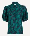 Liberty Women's Ezra Venus Silk Puff-sleeve Shirt In Multi