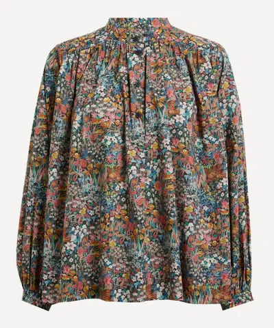 Liberty Women's Faria Flowers Small Tana Lawn Cotton Boho Shirt