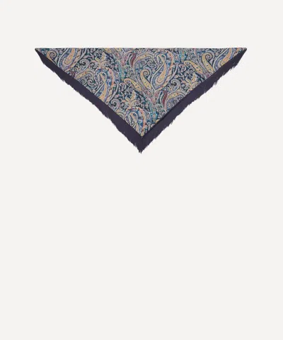 Liberty Women's Felix And Florence Fringe 100x140 Tringle Silk Scarf In Multi