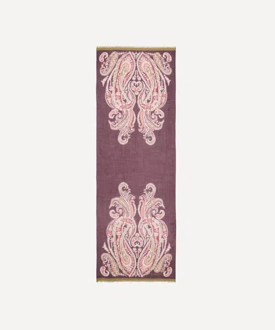 Liberty Women's Felix And Florence Trail 70x200 Wool-silk Scarf In Brown