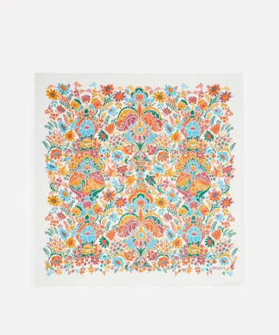 Liberty Women's Flamboyance Wool-silk Scarf 140 In Orange