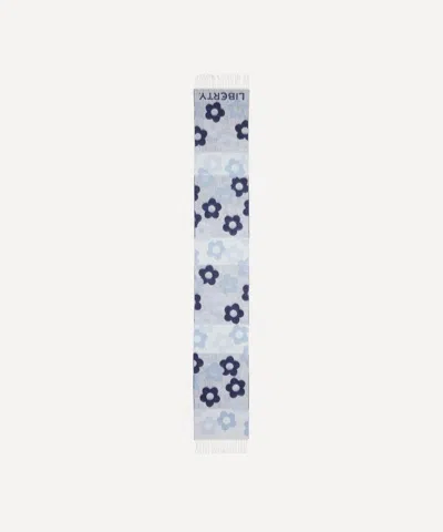 Liberty Women's Floral 35x220 Mohair Scarf In White