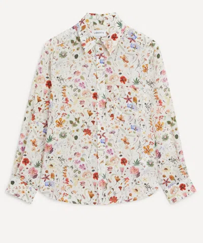 LIBERTY LIBERTY WOMEN'S FLORAL EVE RELAXED SILK SHIRT