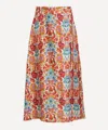 Liberty Women's Floral Muse Silk Soft Pleat Skirt In Multi