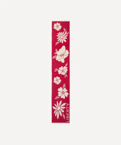Liberty Women's Giant Poppy And Daisy 35x180 Jacquard Scarf