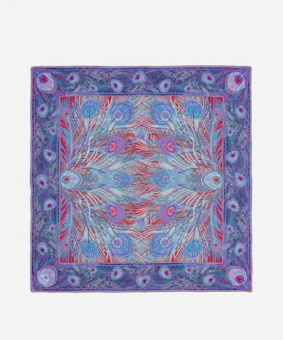 Liberty Women's Hera 90 X 90 Silk Twill Scarf In Blue