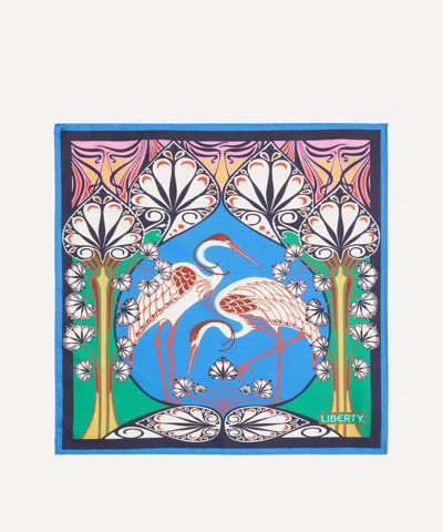 Liberty Women's Heron Silk Scarf 45 In Green