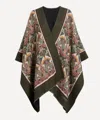 Liberty Women's Ianthe 160x140 Wool Cape In Green