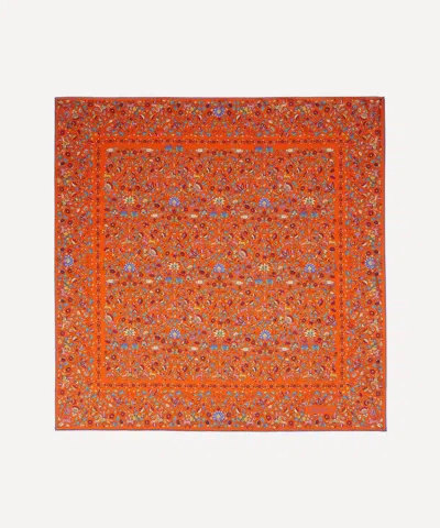 Liberty Women's Imran 90x90 Silk Scarf In Orange