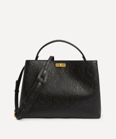 Liberty Women's Iphis Embossed Leather Top Handle Bag In Black