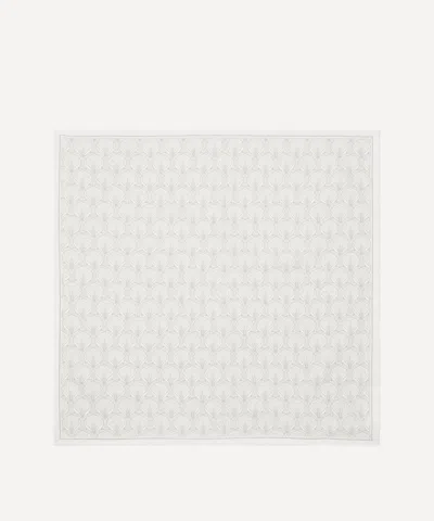 Liberty Women's Iphis White Silk Scarf 45 In Gray