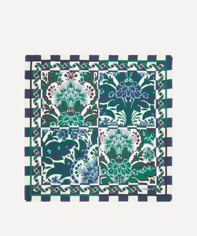 Liberty Women's Jayne's Wallpaper Silk Scarf 90 In Green