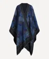 Liberty Women's Laura's Reverie 140x160 Wool Cape In Blue
